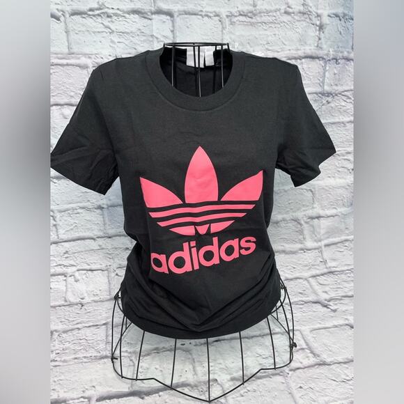 adidas Tops - Adidas OG stacked trefoil tee pink new size XS